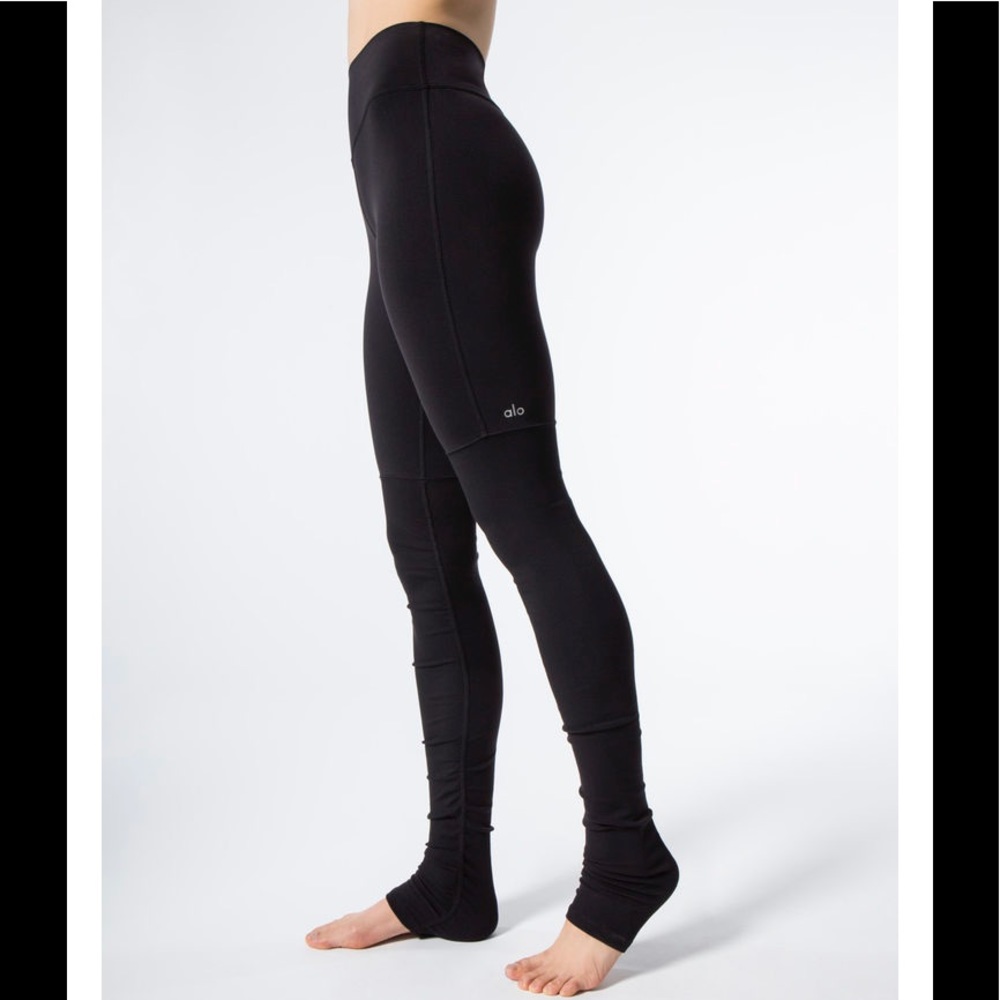 Alo Goddess High Hi Rise Legging All Black XS EUC